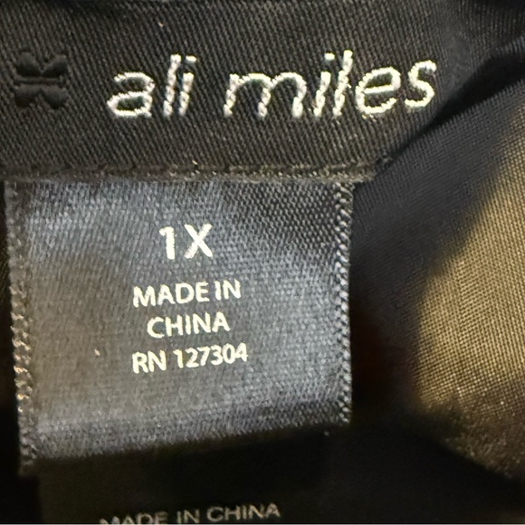 Ali Miles NWT Multicolor Abstract Print Jacket Large Black Buttons Size 1X Artsy - Picture 11 of 13